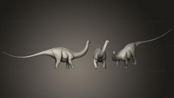 Animal figurines (Apatosaurus, STKJ_0708) 3D models for cnc